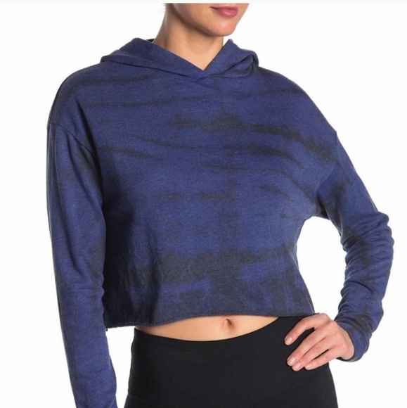 Z by Zella Mosey Tie Dye Hoddie Cropped - Picture 1 of 5